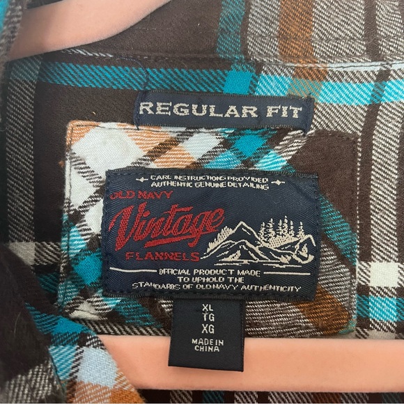 Old Navy Vintage Style Flannels Plaid Men’s Regular Fit XL - Picture 8 of 11